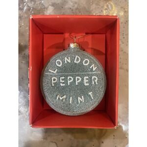 NEW John Derian X Target 2025 Glass London Peppermint Ornament NEW IN BOX